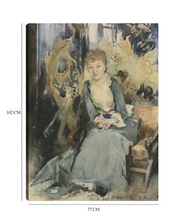 Foto 6 | Cuadro Decorativo - Sra. Reubell Sentada Frente A Una Pantalla (hacia 1884)- John Singer Sargent - 77x102 - Fine Art Tj