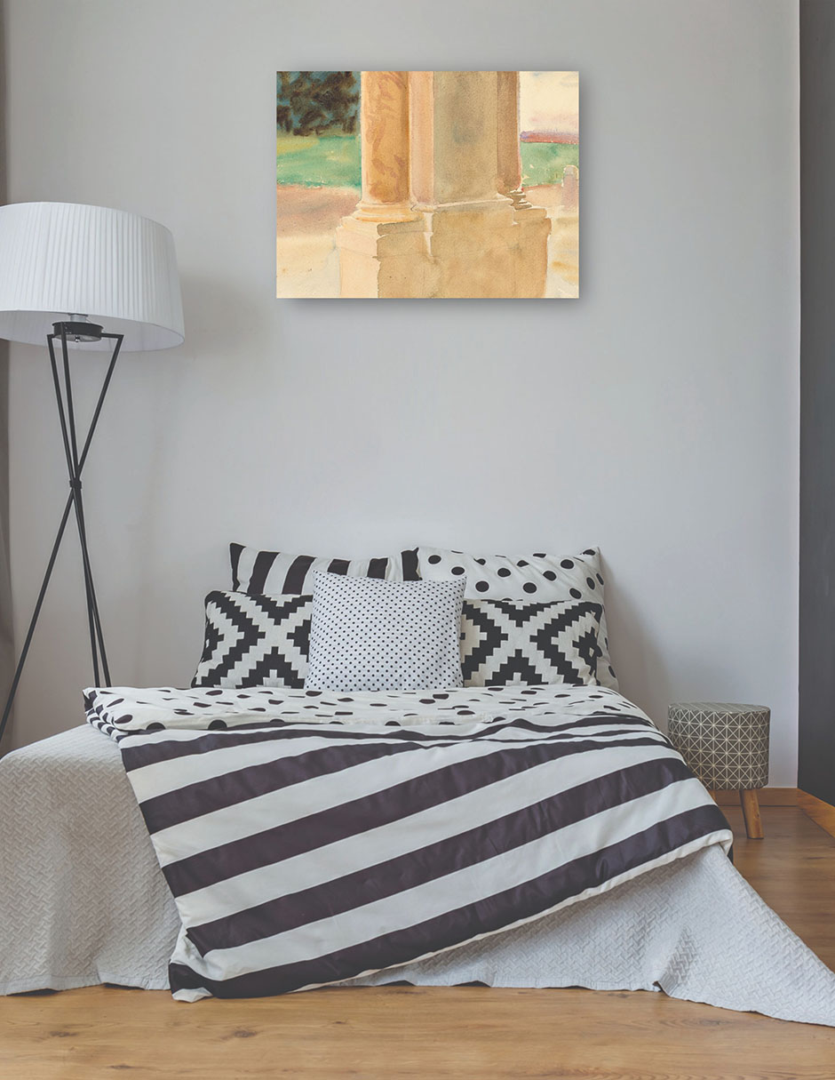 Foto 4 pulgar | Cuadro Decorativo - Frascati, Estudio Arquitectónico (c. 1907)- John Singer Sargent - Ciudades - 69x92 - Fine Art Tj