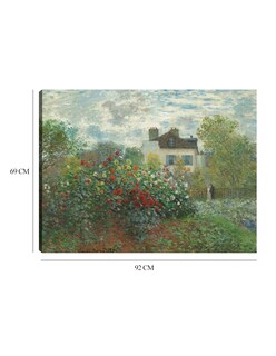 Foto 6 | Cuadro Decorativo - El Jardín Del Artista En Argenteuil (rincón Del Jardín De Las Dalias)- Claude Monet - 69x92