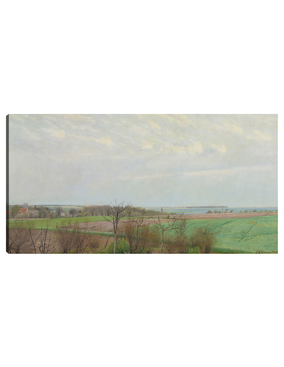 Foto 2 pulgar | Cuadro Decorativo - Vista Del Fiordo De Roskilde, Principios De La Primavera (1903)- Laurits Andersen Ring - 54x