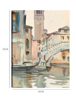 Foto 6 | Cuadro Decorativo - Un Puente Y Campanario, Venecia (1902-1904)- John Singer Sargent - Ciudades - 69x92 - Fine Art Tj