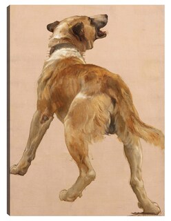 Foto 1 | Cuadro Decorativo - Estudio Del Perro Guía Homѐre Et Son.- William Bouguereau - Animales - 46x61-impresión En