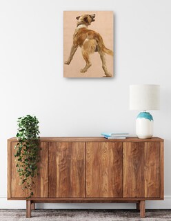 Foto 2 | Cuadro Decorativo - Estudio Del Perro Guía Homѐre Et Son.- William Bouguereau - Animales - 46x61-impresión En