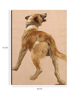 Foto 6 | Cuadro Decorativo - Estudio Del Perro Guía Homѐre Et Son.- William Bouguereau - Animales - 46x61-impresión En