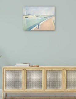 Foto 4 | Cuadro Decorativo - El Canal De Gravelines, Petit Fort Philippe (1890)- Georges Seurat - Costa - 28x36 - Fine Art Tj