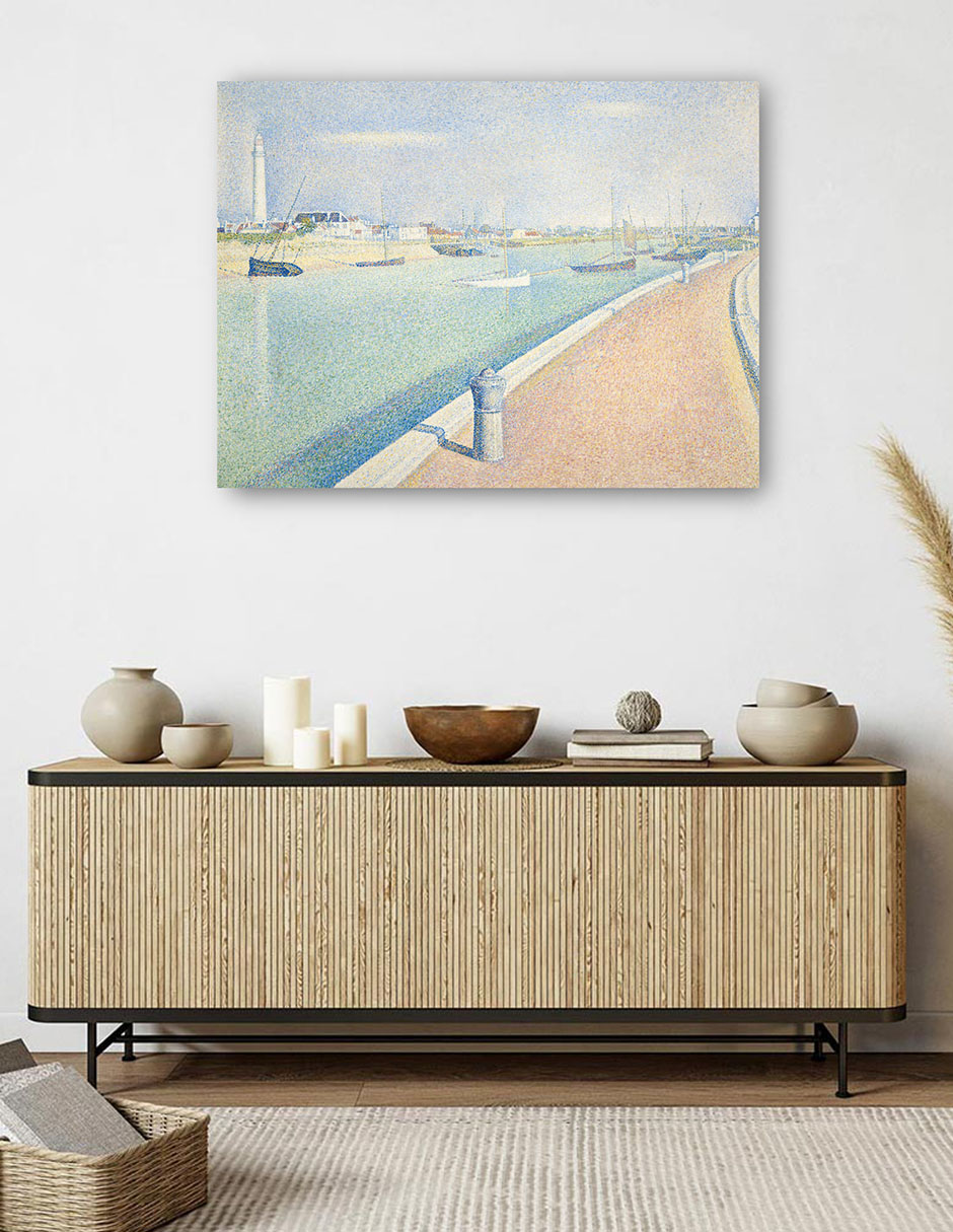 Foto 6 pulgar | Cuadro Decorativo - El Canal De Gravelines, Petit Fort Philippe (1890)- Georges Seurat - Costa - 28x36 - Fine Art Tj