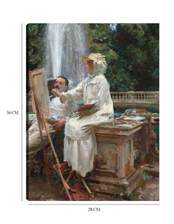 Foto 6 | Cuadro Decorativo - La Fuente, Villa Torlonia Frascati, Italia (1907)- John Singer Sargent - Paisaje - 28x36 - Fine Ar