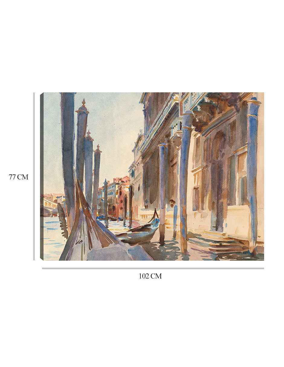 Foto 7 pulgar | Cuadro Decorativo - Amarres De Góndolas En El Gran Canal (1904-1907)- John Singer Sargent - Costa - 77x102 - Fine Art T