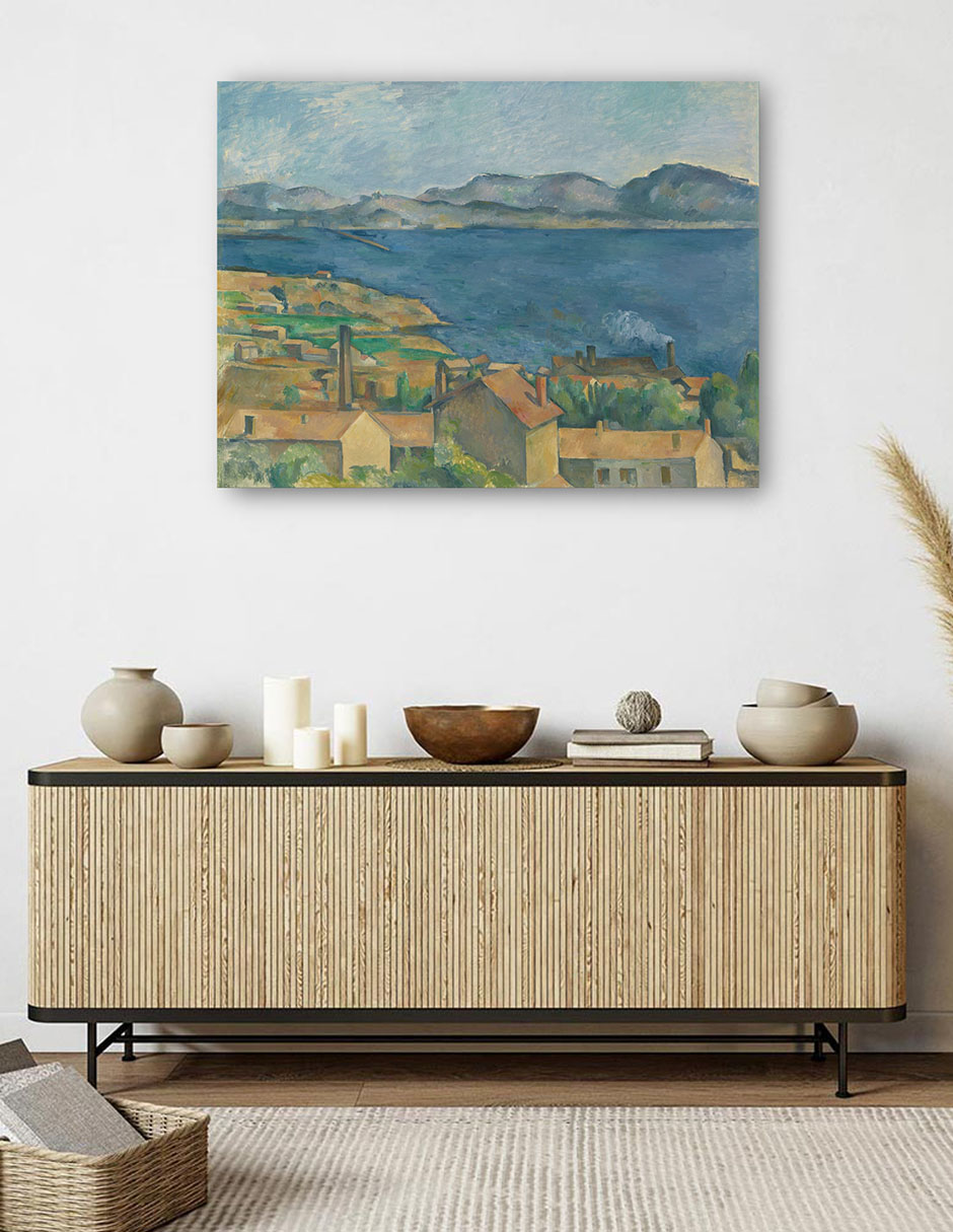 Foto 6 pulgar | Cuadro Decorativo - La Bahía De Marsella, Vista Desde L&#39,estaque- Paul Cézanne - Religión - 69x92 - Fine Art Tj
