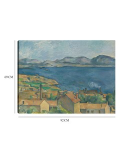 Foto 6 | Cuadro Decorativo - La Bahía De Marsella, Vista Desde L',estaque- Paul Cézanne - Religión - 69x92 - Fine Art Tj