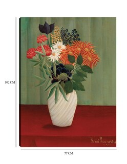 Foto 6 | Cuadro Decorativo - Ramo De Flores Con Ásteres Chinos Y Tokios (1910)- Henri Rousseau - Floral - 77x102 - Fine Art Tj