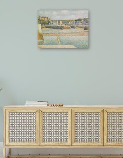 Foto 4 | Cuadro Decorativo - Port-en-bessin, El Puerto Exterior (marea Baja) (1888)- Georges Seurat - Fotografía - 28x36 -