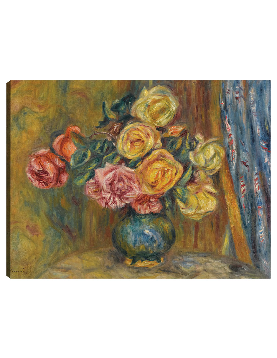 Foto 2 pulgar | Cuadro Decorativo - Las Rosas Al Rideau Bleu (1912)- Pierre-auguste Renoir  - Religión - 69x92 - Impresión En