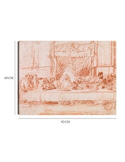 Foto 6 | Cuadro Decorativo - La Última Cena, Según Leonardo Da Vinci (1634-1635)- Rembrandt Van Rijn - Religión - 69x92 -
