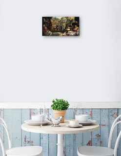 Foto 2 | Cuadro Decorativo - La Adoración Del Becerro De Oro (c. 1594)- Jacopo Tintoretto - Religión - 46x89 - Fine Art Tj