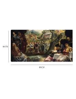 Foto 6 | Cuadro Decorativo - La Adoración Del Becerro De Oro (c. 1594)- Jacopo Tintoretto - Religión - 46x89 - Fine Art Tj