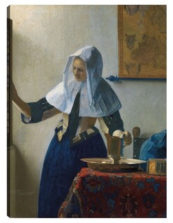 Foto 1 | Cuadro Decorativo - Mujer Joven Con Una Jarra De Agua (ca. 1662)- Johannes Vermeer - Fotografía - 28x36 - Fine Art Tj