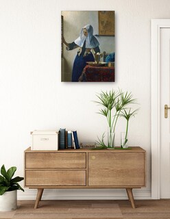 Foto 3 | Cuadro Decorativo - Mujer Joven Con Una Jarra De Agua (ca. 1662)- Johannes Vermeer - Fotografía - 28x36 - Fine Art Tj