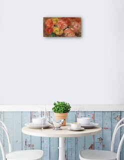 Foto 2 | Cuadro Decorativo - Naturaleza Morte Aux Roses (1918)- Pierre-auguste Renoir - Floral - 34x64 - Impresión En