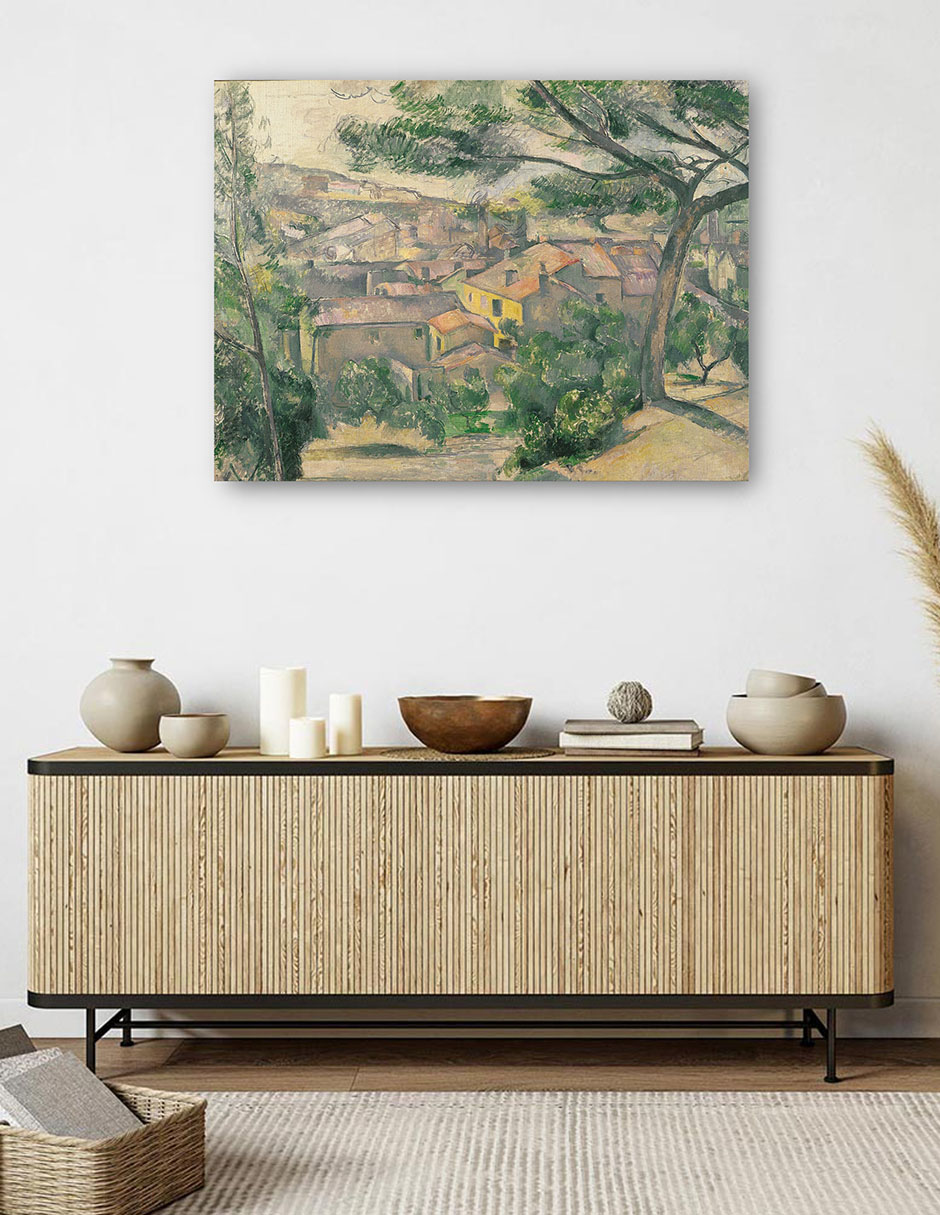 Foto 6 pulgar | Cuadro Decorativo - Preciosa Vista Del Estaque A Contraluz Del Suelo- Paul Cézanne - Religión - 28x36 - Fine Art Tj