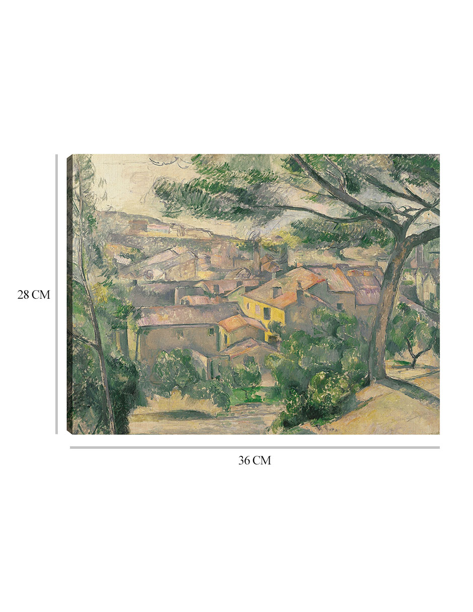 Foto 7 pulgar | Cuadro Decorativo - Preciosa Vista Del Estaque A Contraluz Del Suelo- Paul Cézanne - Religión - 28x36 - Fine Art Tj