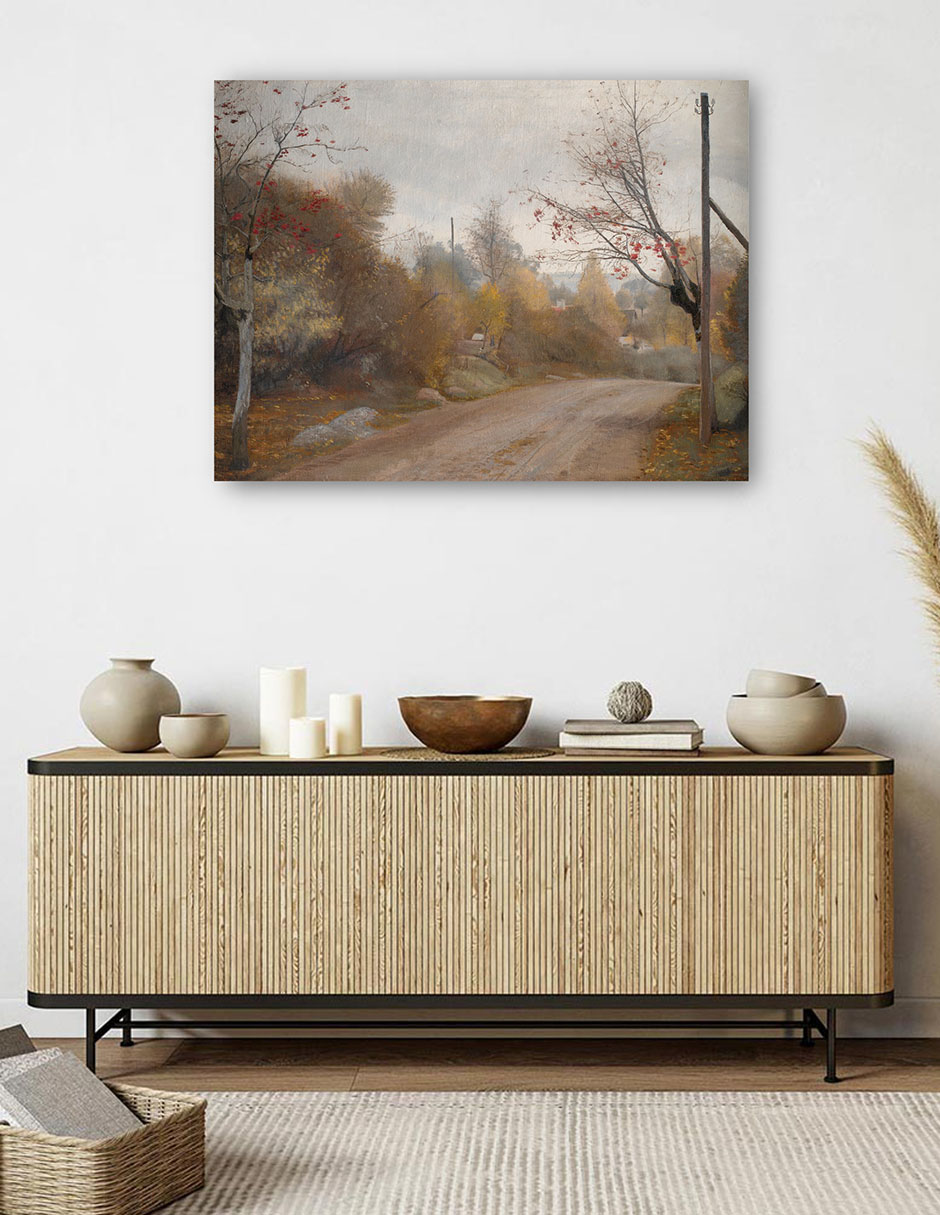 Foto 5 | Cuadro Decorativo - La Carretera De Mogenstrup, Zelanda. Otoño (1888)- Laurits Andersen Ring - Religión - 69x92 -