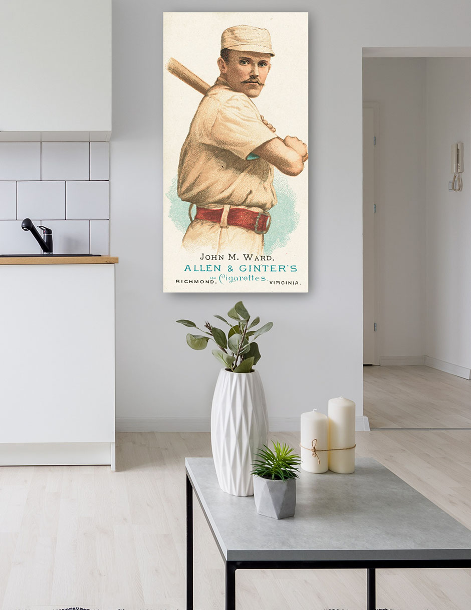 Foto 6 pulgar | Cuadro Decorativo - John M. Ward, Gigantes De Nueva York, Retrato De Tarjeta De Béisbol- Library Of Congress -
