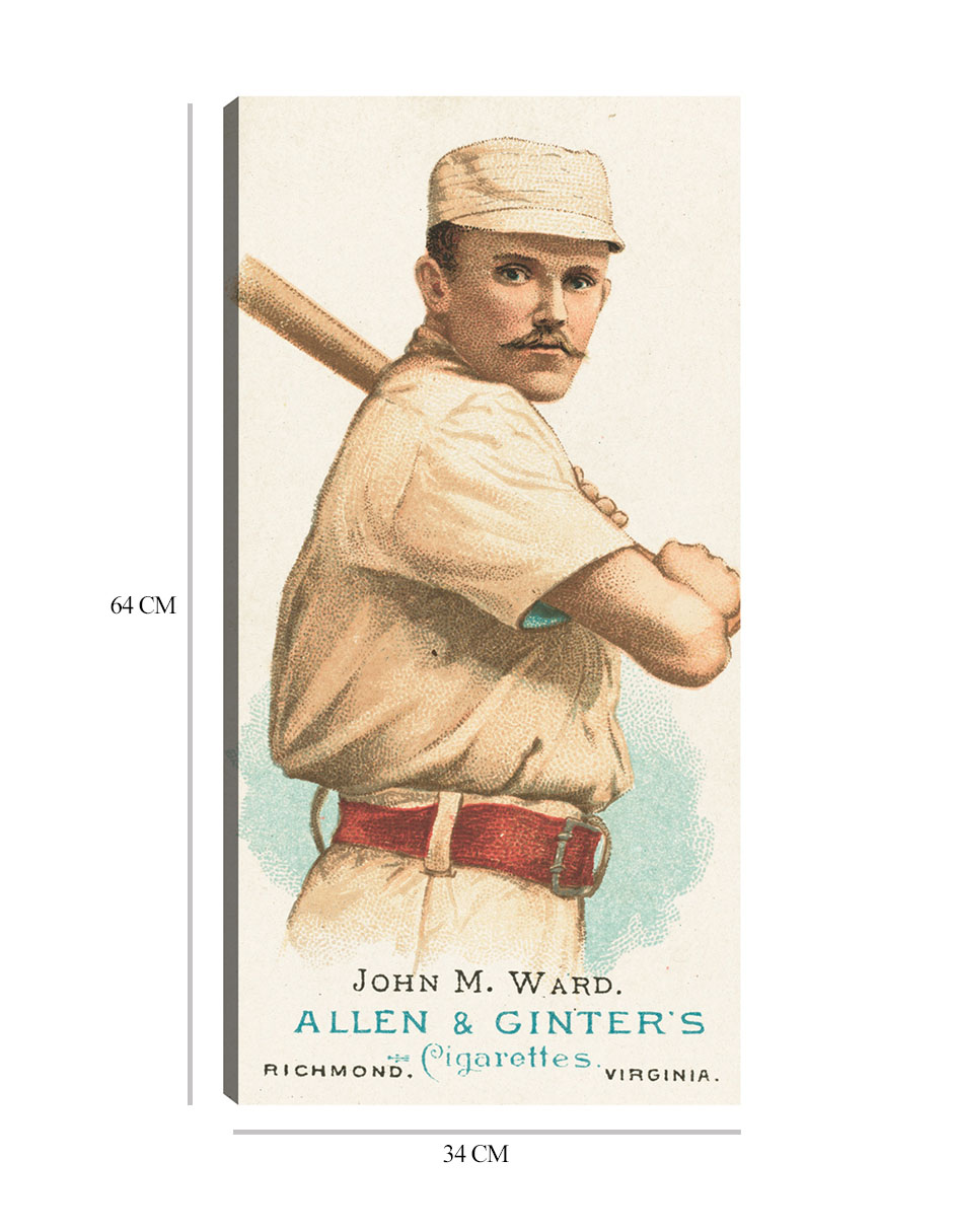 Foto 7 pulgar | Cuadro Decorativo - John M. Ward, Gigantes De Nueva York, Retrato De Tarjeta De Béisbol- Library Of Congress -