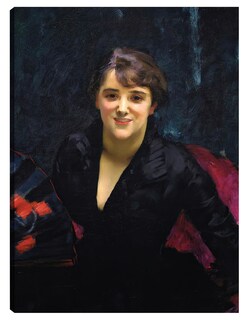 Foto 1 | Cuadro Decorativo - La Dama De Negro (c. 1882-1883)- John Singer Sargent - Fotografía - 46x61 - Impresión En L