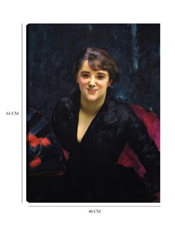 Foto 6 | Cuadro Decorativo - La Dama De Negro (c. 1882-1883)- John Singer Sargent - Fotografía - 46x61 - Impresión En L