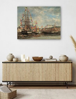 Foto 5 | Cuadro Decorativo - Bodegón Con Bote De Mostaza- Henri Fantin-latour - Fotografía - 69x92 - Impresión En Lienzo