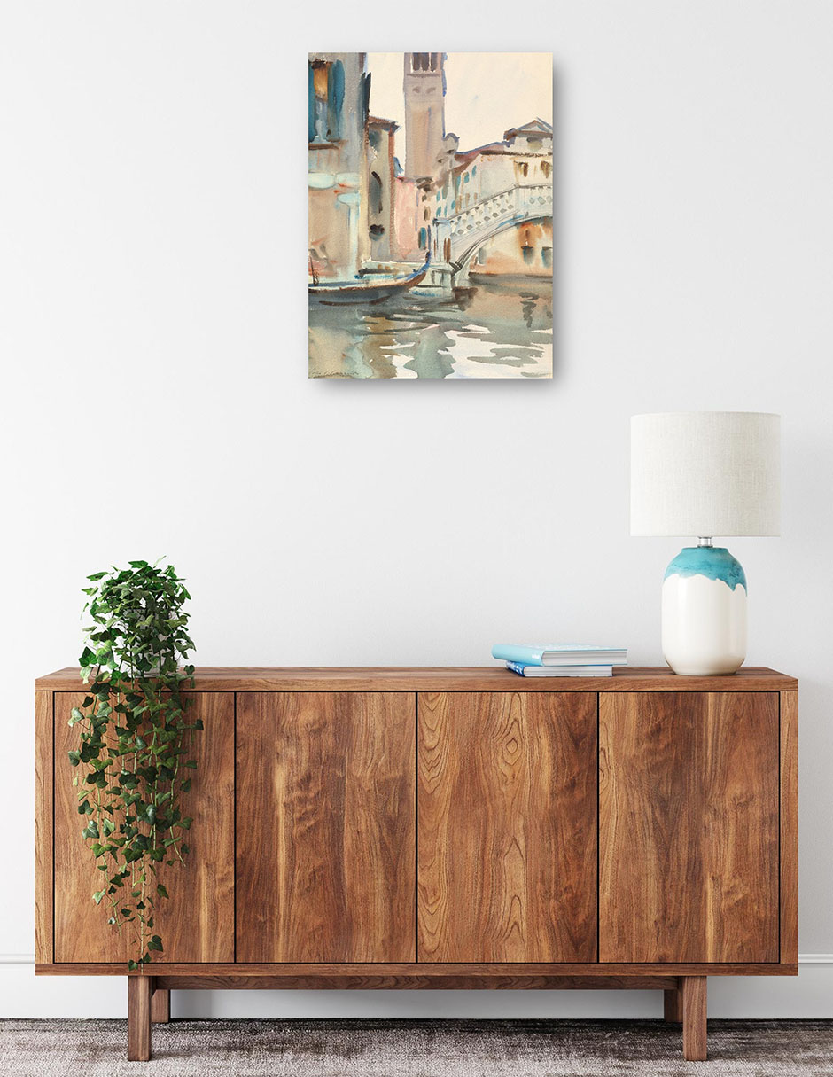 Foto 2 | Cuadro Decorativo - Un Puente Y Campanario, Venecia (1902-1904)- John Singer Sargent - Ciudades - 107x143 - Fine Art Tj