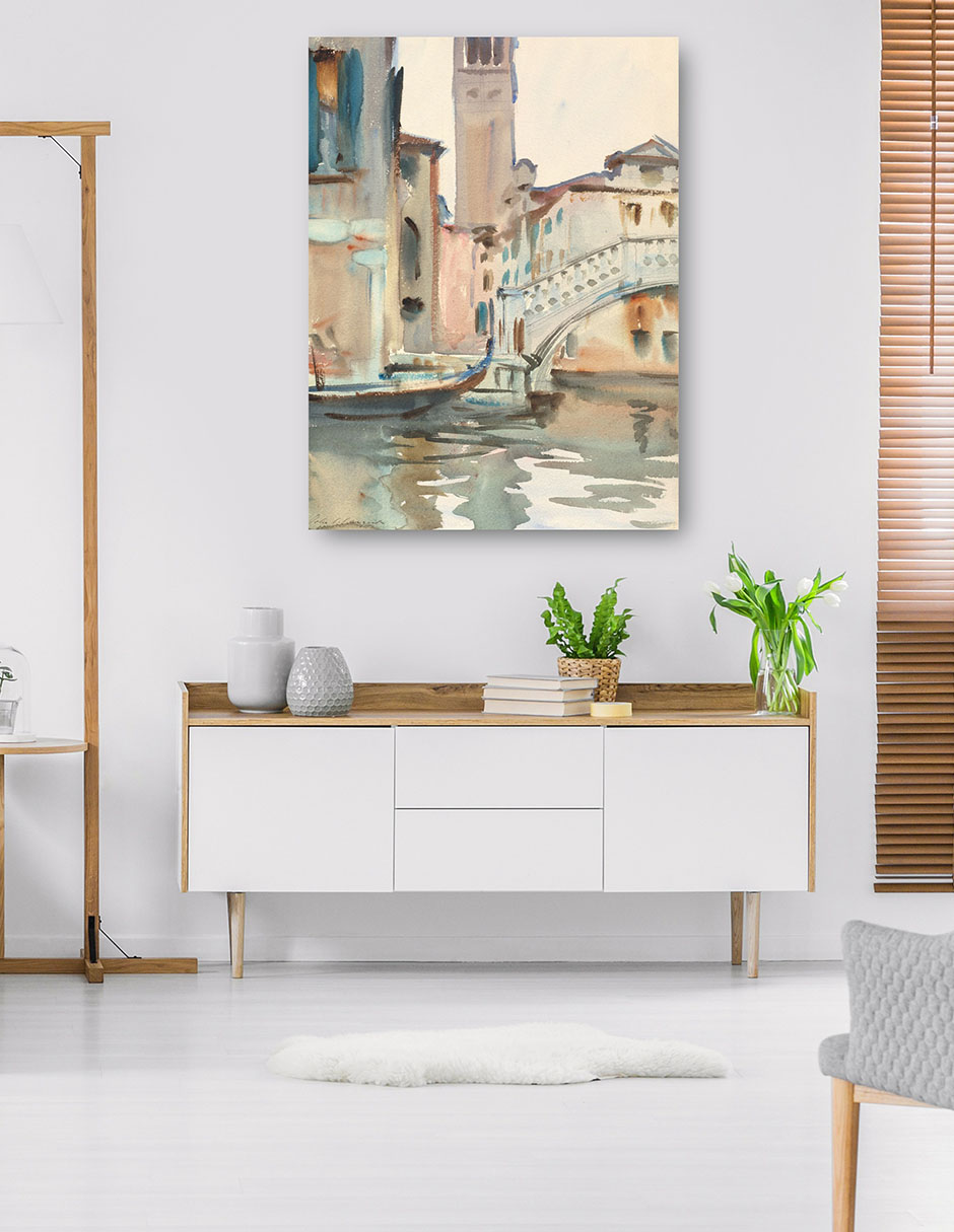 Foto 5 | Cuadro Decorativo - Un Puente Y Campanario, Venecia (1902-1904)- John Singer Sargent - Ciudades - 107x143 - Fine Art Tj