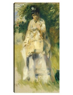 Foto 1 | Cuadro Decorativo - Mujer De Pie Junto A Un Árbol- Pierre-auguste Renoir - Fotografía - 54x102 - Impresión En