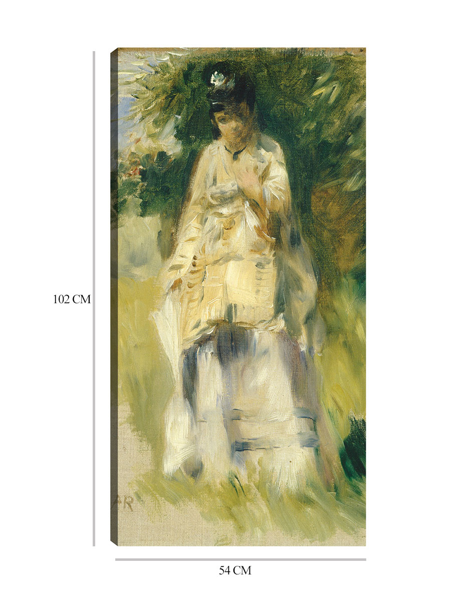 Foto 7 pulgar | Cuadro Decorativo - Mujer De Pie Junto A Un Árbol- Pierre-auguste Renoir - Fotografía - 54x102 - Impresión En