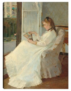 Foto 1 | Cuadro Decorativo - La Hermana Del Artista En Una Ventana- Berthe Morisot - Fotografía - 28x36 - Impresión En