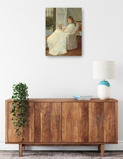 Foto 2 | Cuadro Decorativo - La Hermana Del Artista En Una Ventana- Berthe Morisot - Fotografía - 28x36 - Impresión En