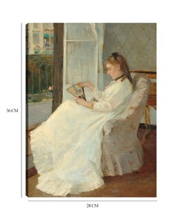 Foto 6 | Cuadro Decorativo - La Hermana Del Artista En Una Ventana- Berthe Morisot - Fotografía - 28x36 - Impresión En