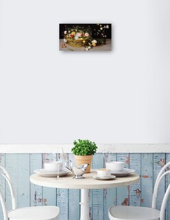 Foto 2 | Cuadro Decorativo - Flores En Una Cesta Y Un Jarrón, 1615- Jan Brueghel The Elder - Floral - 64x122 - Fine Art Tj