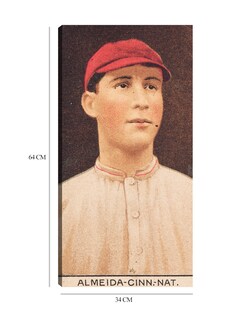 Foto 6 | Cuadro Decorativo - Rafael Almeida, Rojos De Cincinnati, Retrato De Tarjeta De Béisbol- Library Of Congress - 3