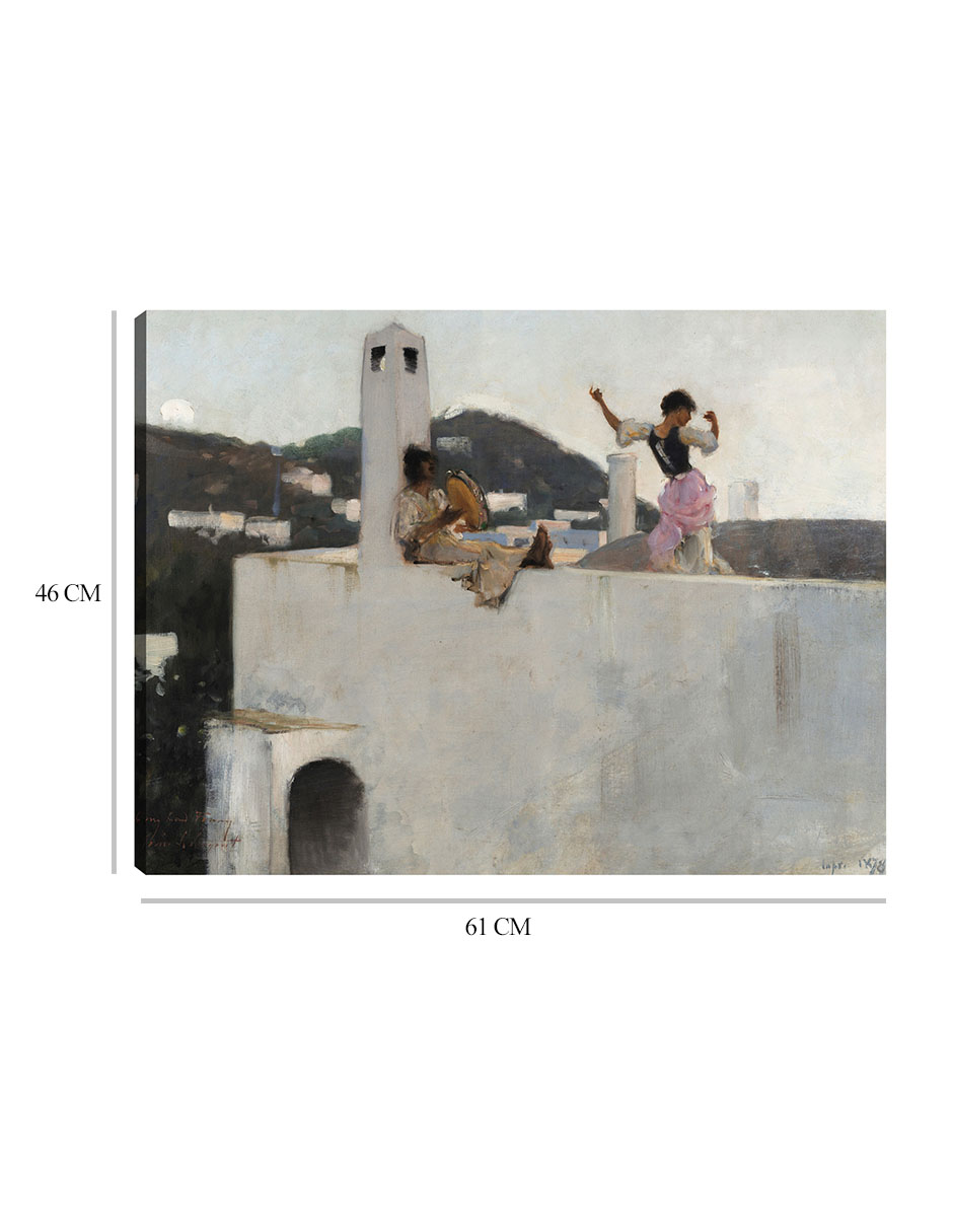 Foto 7 pulgar | Cuadro Decorativo - La Chica Capri En La Azotea (1878)- John Singer Sargent - Fotografía - 46x61-impresión En