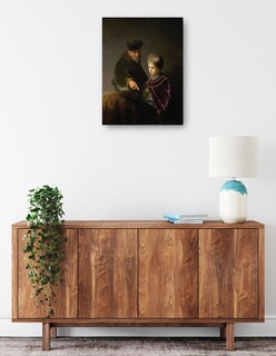 Foto 2 | Cuadro Decorativo - Un Joven Erudito Y Su Tutor (alrededor De 1629-1630)- Rembrandt Van Rijn - Fotografía - 46x6