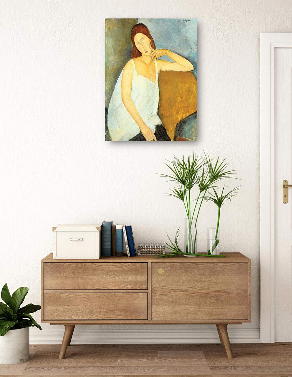Foto 4 pulgar | Cuadro Decorativo - Jeanne Hébuterne (1898-1920) Arte Mural- Amedeo Modigliani - Fotografía - 46x61 - Fine Art Tj