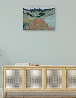 Foto 4 | Cuadro Decorativo - Campo De Amapolas En Una Hondonada Cerca De Giverny (1885)- Claude Monet - Paisaje - 107x143 -