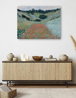 Foto 5 | Cuadro Decorativo - Campo De Amapolas En Una Hondonada Cerca De Giverny (1885)- Claude Monet - Paisaje - 107x143 -