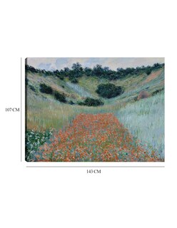 Foto 6 | Cuadro Decorativo - Campo De Amapolas En Una Hondonada Cerca De Giverny (1885)- Claude Monet - Paisaje - 107x143 -