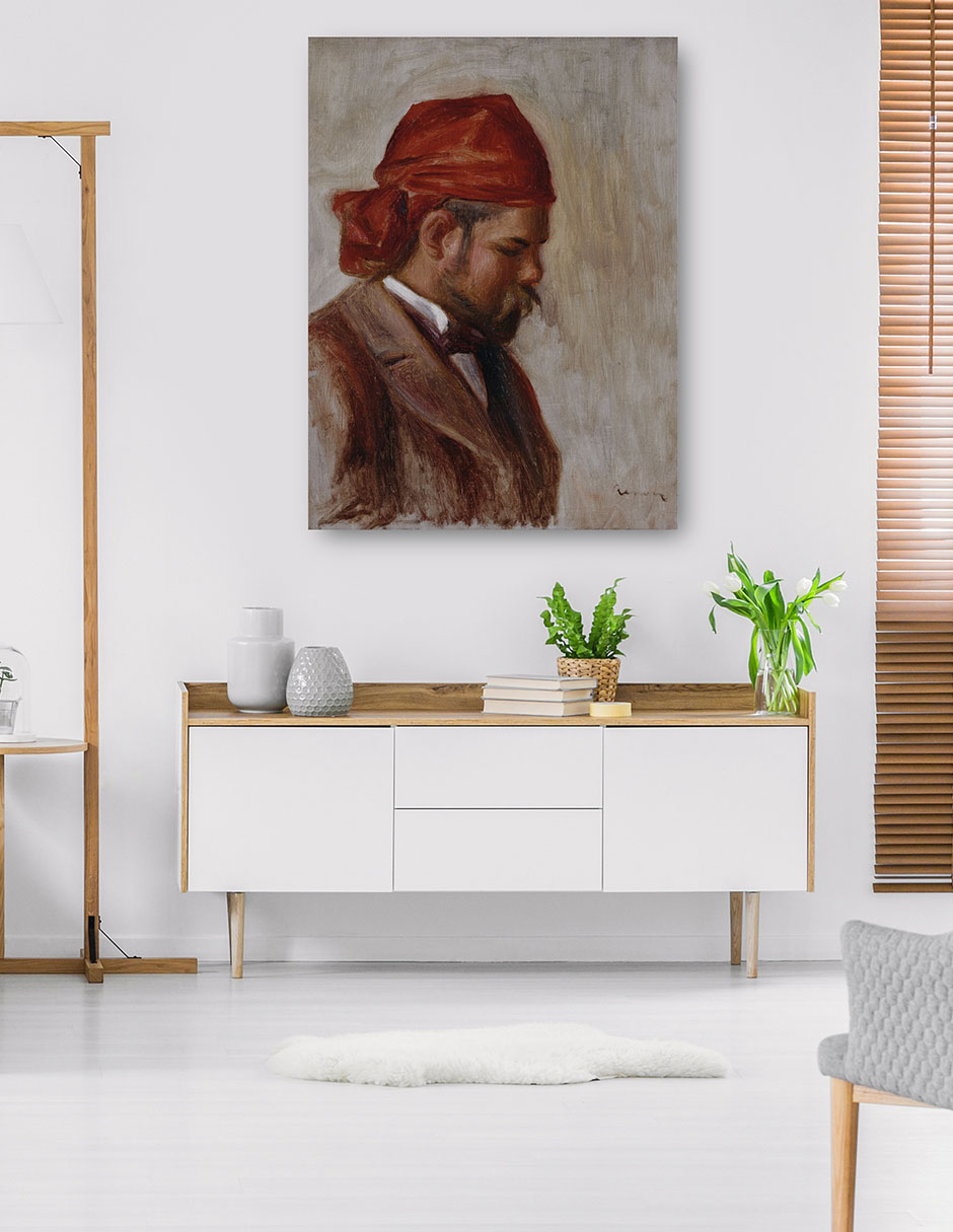 Foto 6 pulgar | Cuadro Decorativo - Retrato De Ambroise Vollard Au Foulard Rouge (1899-1906)- Pierre-auguste Renoir  - 28x36 - Fine A