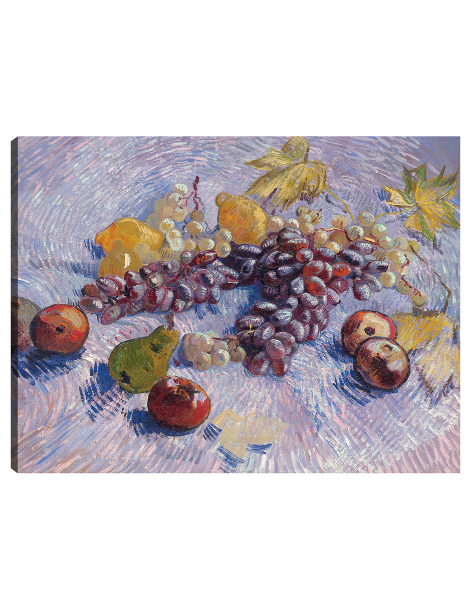 Foto 1 | Cuadro Decorativo - Uvas, Limones, Peras Y Manzanas (1887)- Vincent Van Gogh - Religión - 69x92 -impresión En