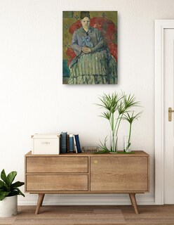 Foto 3 | Cuadro Decorativo - Madame Cézanne En Un Sillón Rojo (hacia 1877)- Paul Cézanne - Fotografía - 46x61 - Fine Art Tj