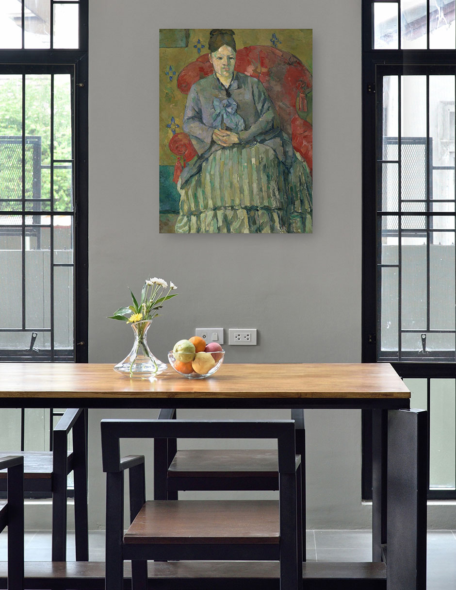 Foto 5 pulgar | Cuadro Decorativo - Madame Cézanne En Un Sillón Rojo (hacia 1877)- Paul Cézanne - Fotografía - 46x61 - Fine Art Tj